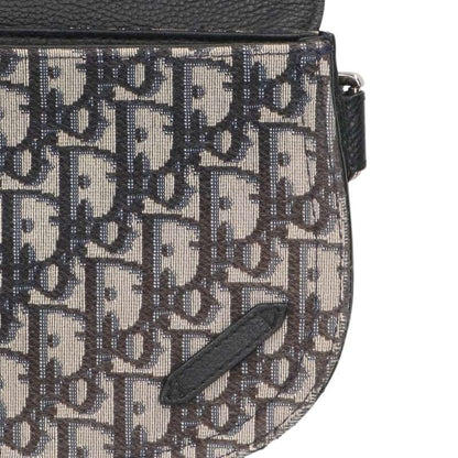 DIOR Saddle Oblique Jacquard Calfskin Shoulder Size ONE SIZE