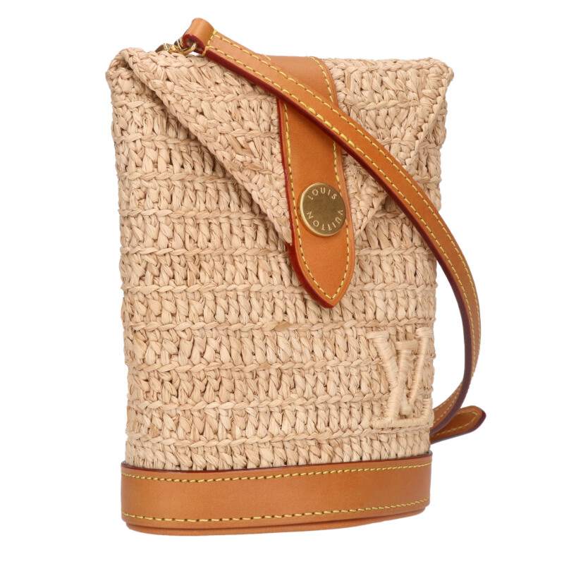 LOUISVUITTON M14462 Raffia Leather Envelope Size ONE SIZE