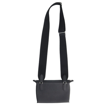 HERMES Vetopoche Leather Shoulder Bag Black Size ONE SIZE