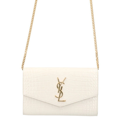 SAINT LAURENT PARIS Uptown Croc Embossed Size ONE SIZE
