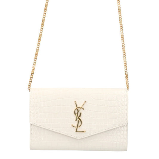 SAINT LAURENT PARIS Uptown Croc Embossed Size ONE SIZE