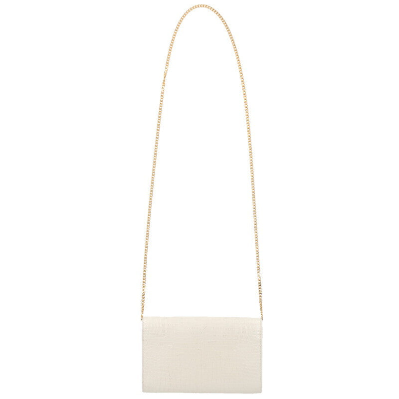 SAINT LAURENT PARIS Uptown Croc Embossed Size ONE SIZE