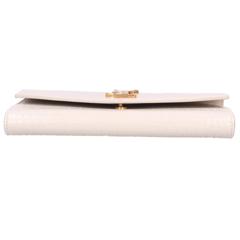 SAINT LAURENT PARIS Uptown Croc Embossed Size ONE SIZE