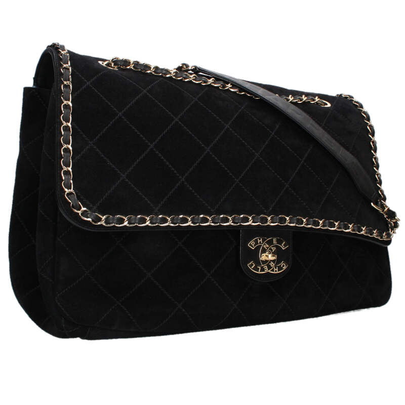 CHANEL x Pharrell Brag My Bag Quilted Suede Size ONE SIZE