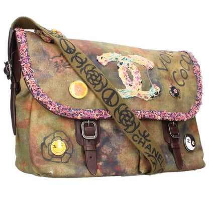 CHANEL A92790 Graffiti Messenger Shoulder Bag Size ONE SIZE