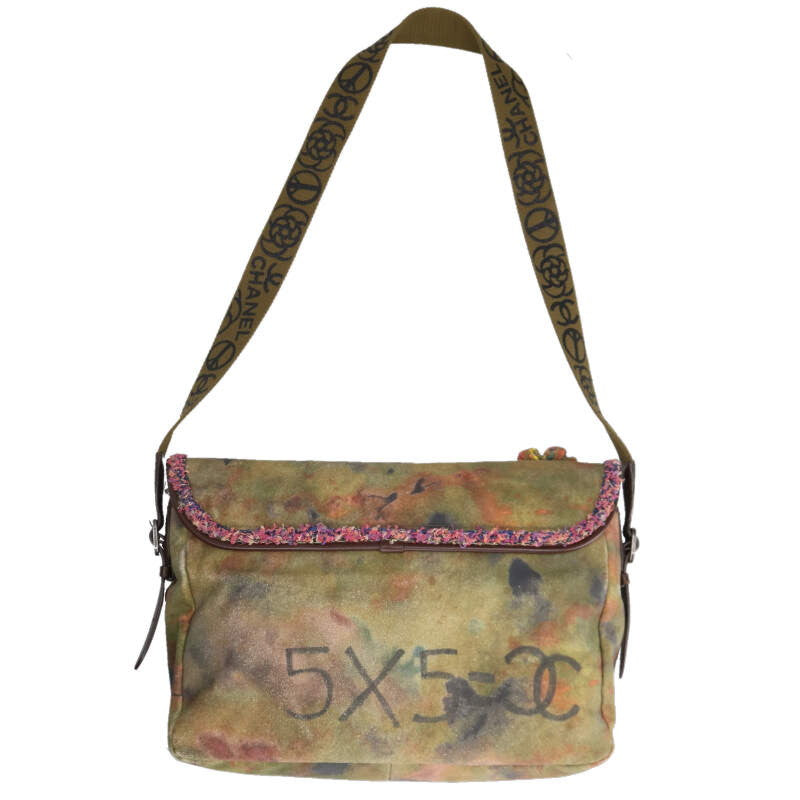 CHANEL A92790 Graffiti Messenger Shoulder Bag Size ONE SIZE