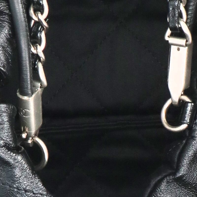 CHANEL 22 Mini Logo Chain Leather Shoulder Bag Size ONE SIZE
