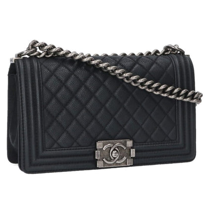 CHANEL Boy Chanel 25 Caviar Skin Chain Size ONE SIZE