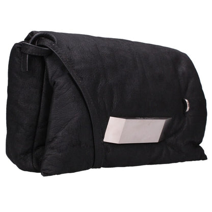 Rick Owens Leather Big Pillow Shoulder Bag Black Size UNI