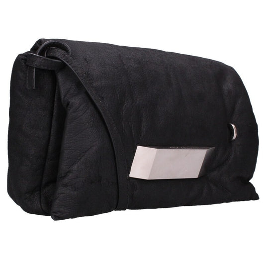 Rick Owens Leather Big Pillow Shoulder Bag Black Size UNI