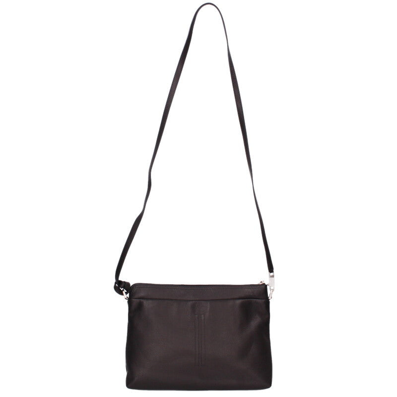 Rick Owens LCN Leather Shoulder Bag Black Size ONE SIZE