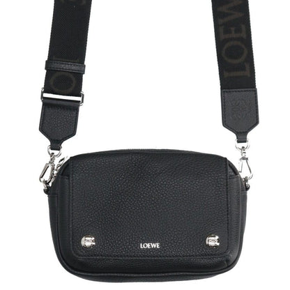 LOEWE Pebble Messenger Leather Shoulder Bag Multi Size SMALL