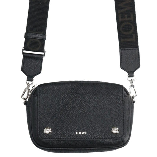 LOEWE Pebble Messenger Leather Shoulder Bag Multi Size SMALL