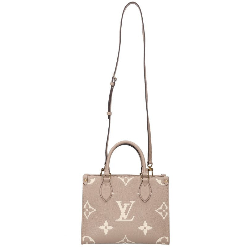 LOUISVUITTON OnTheGo PM Monogram Empreinte Beige Bag Size PM