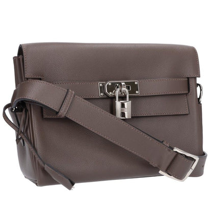 HERMES Kelly Messenger PM Evercolor Bag Brown Size PM