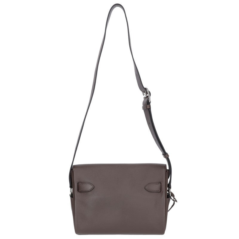 HERMES Kelly Messenger PM Evercolor Bag Brown Size PM