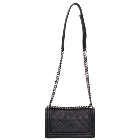 CHANEL Boy Chanel 25 Lambskin Chain Shoulder Bag