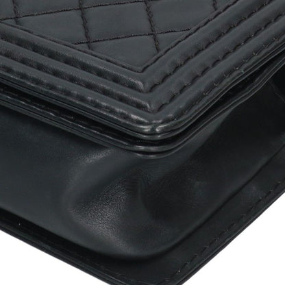 CHANEL Boy Chanel 25 Lambskin Chain Shoulder Bag