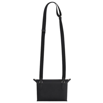 HERMES Black Vide Poche Togo Leather Shoulder Bag