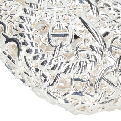HERMES Sac Bijou Chaine d'Ancre Silver Chain Shoulder Bag