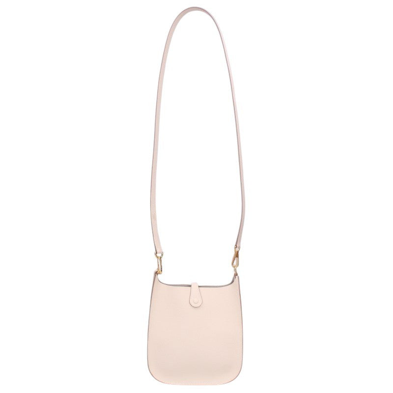 HERMES Evelyne Sellier Epsom Off-White Gold Shoulder Bag Size TPM