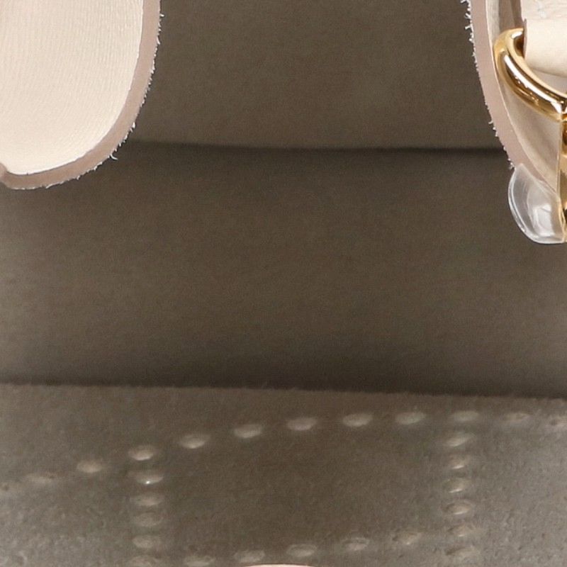 HERMES Evelyne Sellier Epsom Off-White Gold Shoulder Bag Size TPM