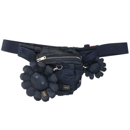 PORTER Black Flower Cushion Waist Bag Size ONE SIZE