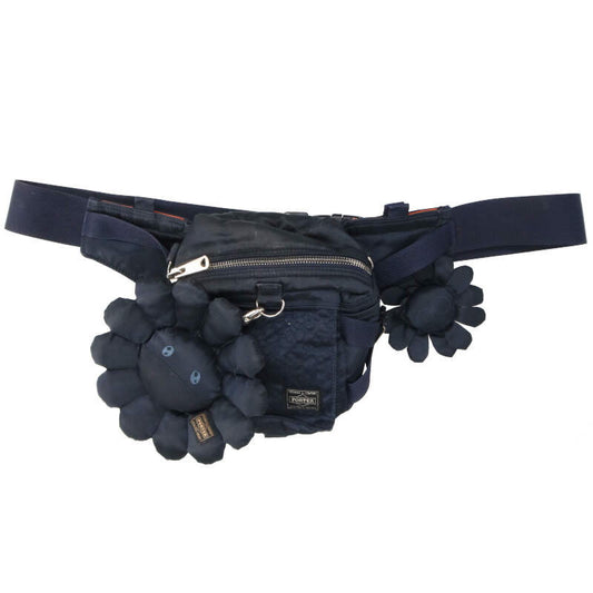 PORTER Black Flower Cushion Waist Bag Size ONE SIZE