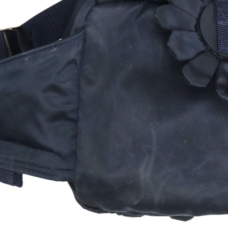 PORTER Black Flower Cushion Waist Bag Size ONE SIZE