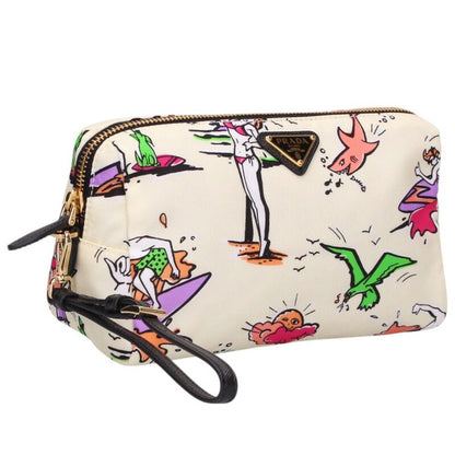 PRADA Re-Nylon Triangle Plate Pattern Pouch Size ONE SIZE