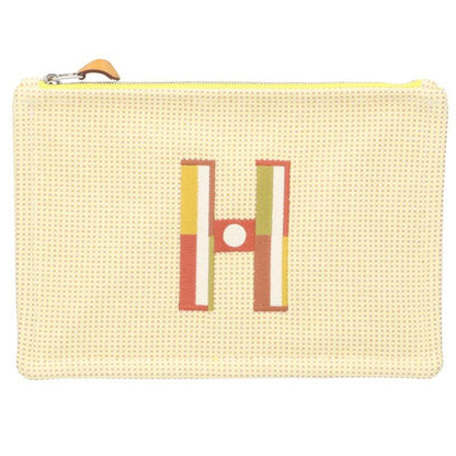 HERMES Faubourg Corner PM Pouch Yellow Size ONE SIZE