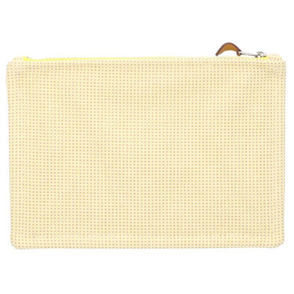 HERMES Faubourg Corner PM Pouch Yellow Size ONE SIZE