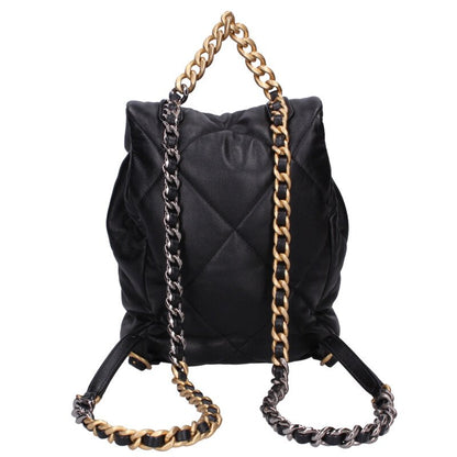 CHANEL 19 Coco Mark Quilted Chain Backpack Size ONE SIZE
