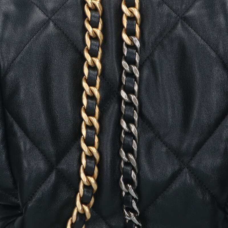 CHANEL 19 Coco Mark Quilted Chain Backpack Size ONE SIZE