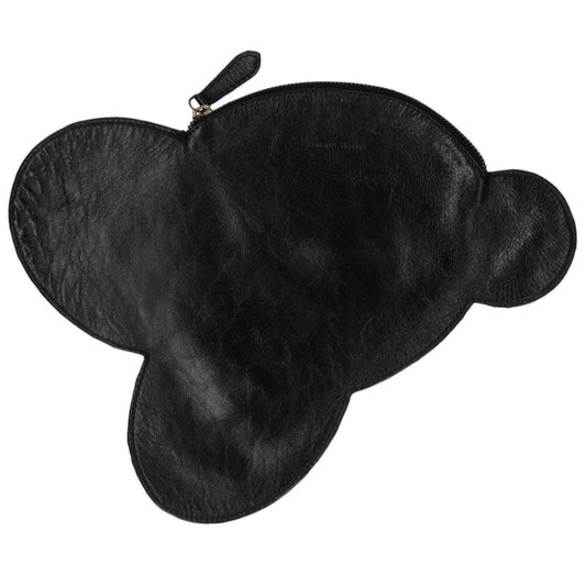 SIMONE ROCHA Black Leather Clutch Bag Size ONE SIZE