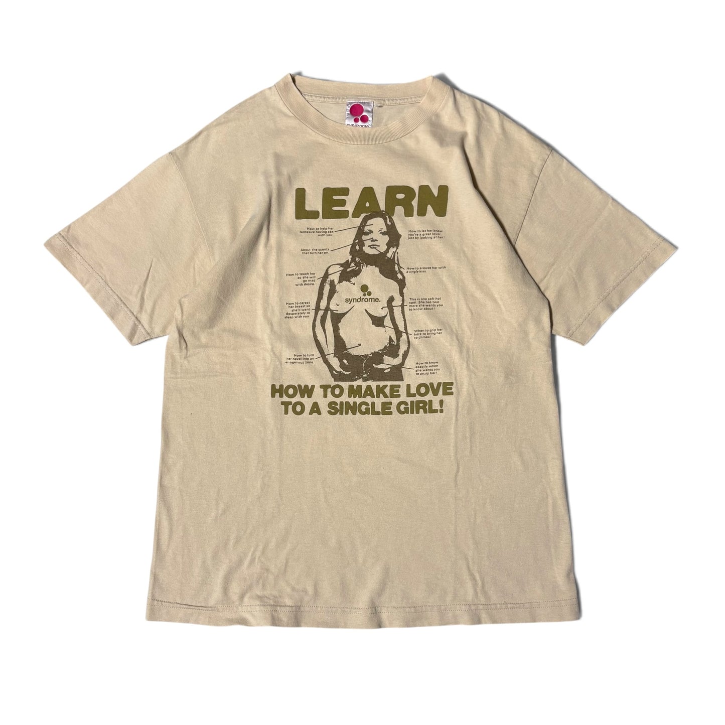 Syndrome. 00s "How To Make Love" USA Made T-Shirt Size M