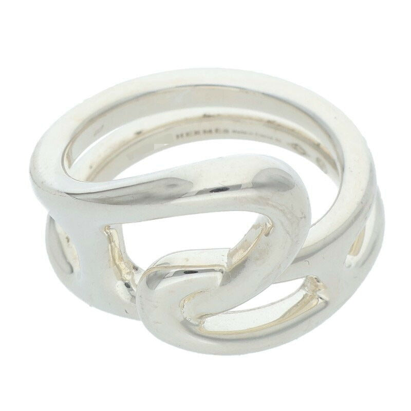 HERMES Chaine d'Ancre Punk Silver Ring Size ONE SIZE