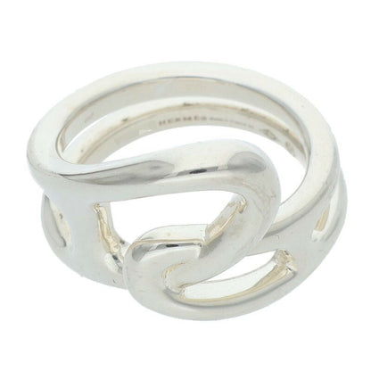 HERMES Chaine d'Ancre Punk Silver Ring Size ONE SIZE