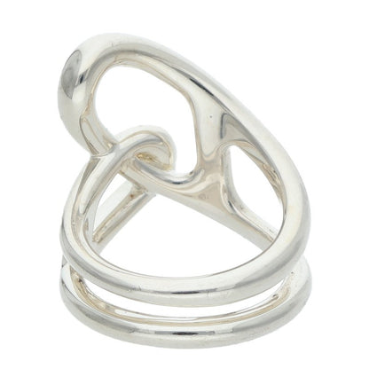 HERMES Chaine d'Ancre Punk Silver Ring Size ONE SIZE