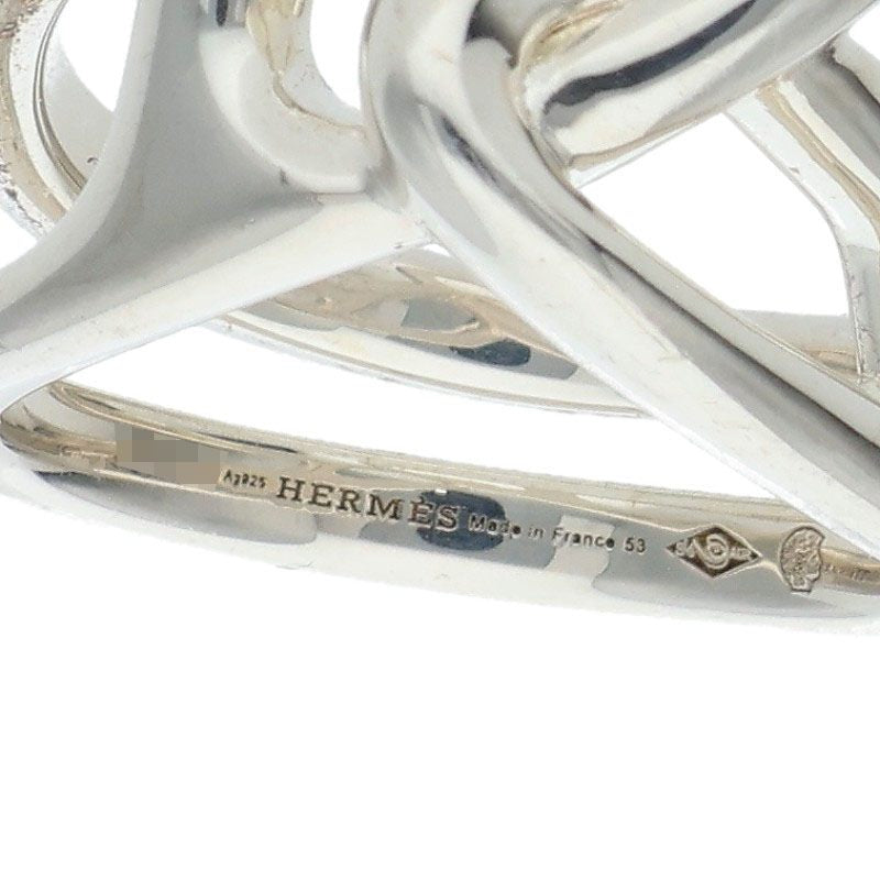 HERMES Chaine d'Ancre Punk Silver Ring Size ONE SIZE