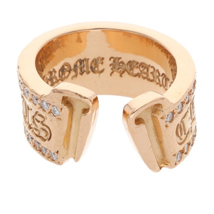 Chrome Hearts 22K Large Scroll Pave Diamond Size JP 15