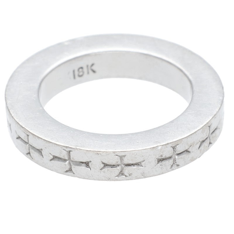 Chrome Hearts 18K 3mm Spacer White Gold Ring Size ONE SIZE