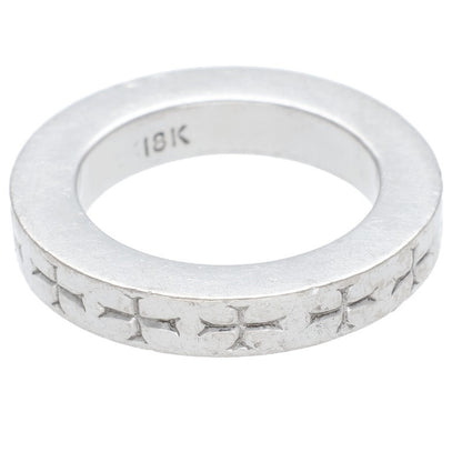 Chrome Hearts 18K 3mm Spacer White Gold Ring Size ONE SIZE