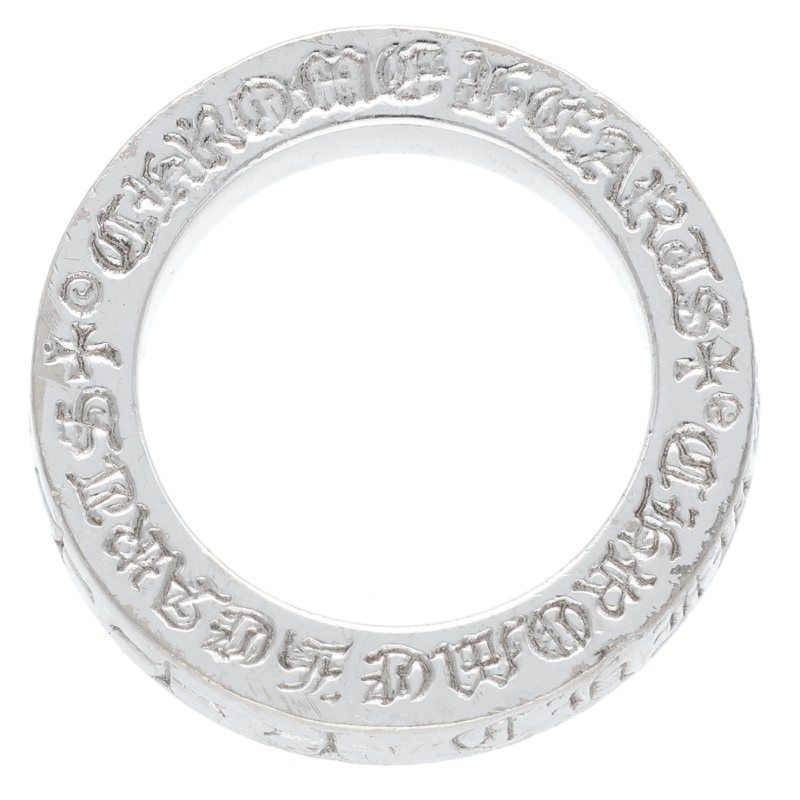 Chrome Hearts 18K 3mm Spacer White Gold Ring Size ONE SIZE