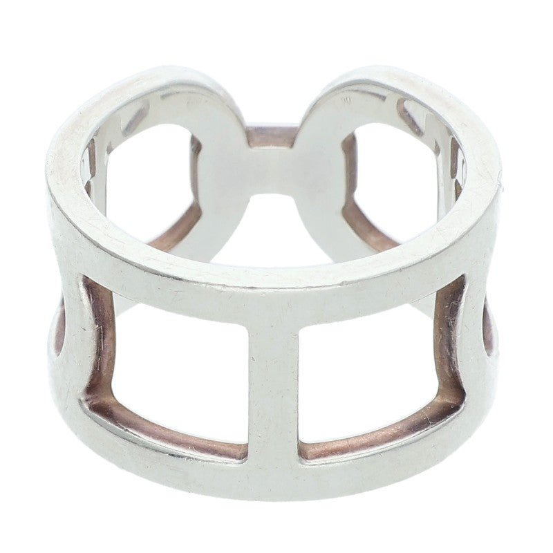 HERMES Ever Chaine d'Ancre Silver Ring Size ONE SIZE