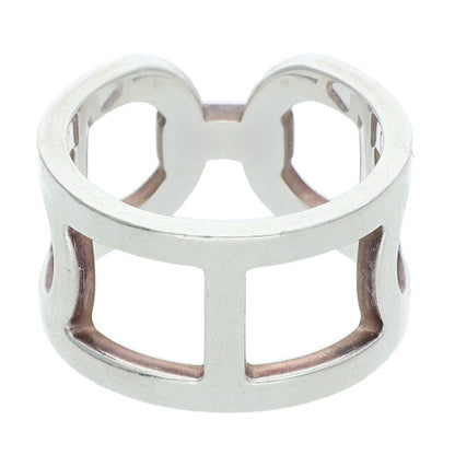 HERMES Ever Chaine d'Ancre Silver Ring Size ONE SIZE