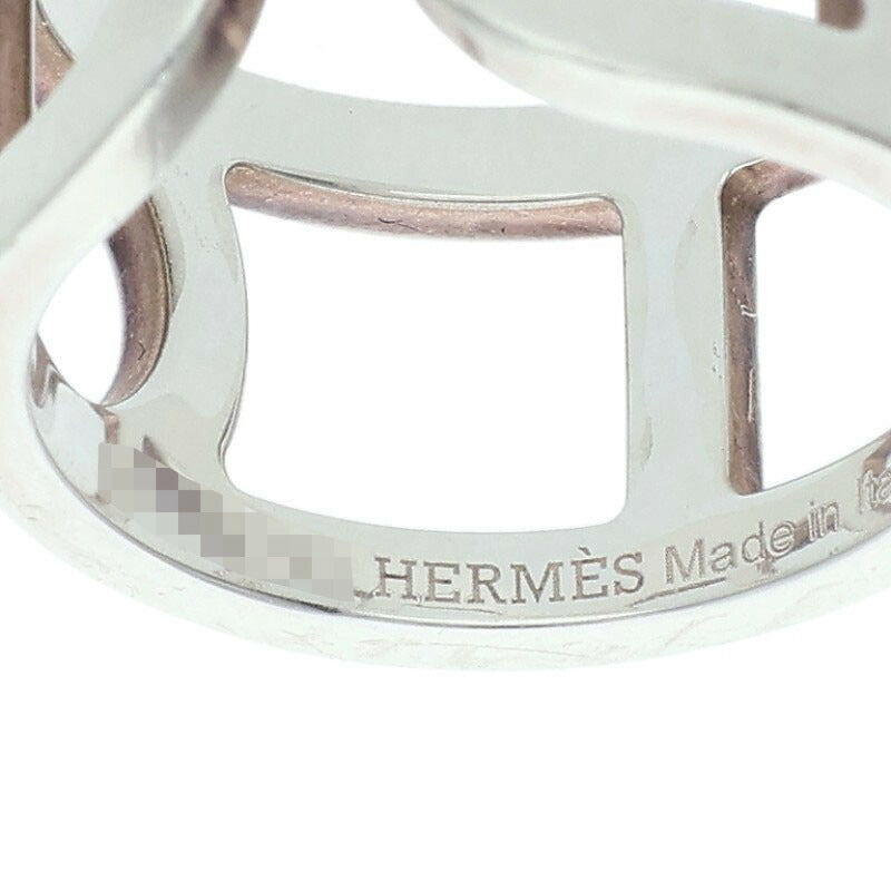 HERMES Ever Chaine d'Ancre Silver Ring Size ONE SIZE