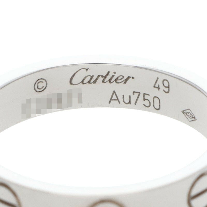 Cartier K18WG Mini Love Ring Size ONE SIZE