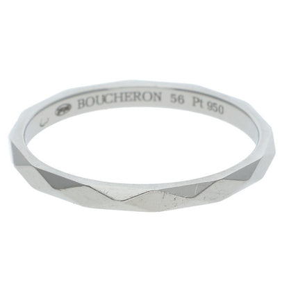 BOUCHERON Facette Small Pt950 Ring Silver Size ONE SIZE