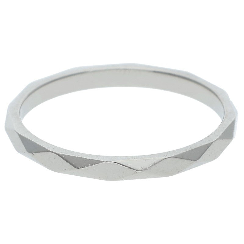BOUCHERON Facette Small Pt950 Ring Silver Size ONE SIZE